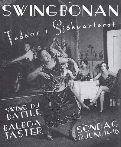 Mildreds swingskola och Café Bönan bjuder in till tedans i Sjökvarteret